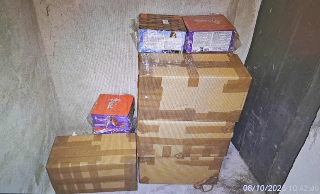 Fuochi d’artificio nelle cantine di un palazzo a Torino